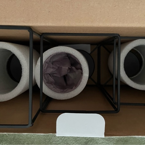 New Interiors by design decorative candle holder set with frame and glass - Picture 6 of 6